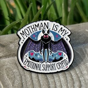 🚨LAST DAY; final drop🚨 Mothman Enamel Pin NEW Mothman is my emotional support